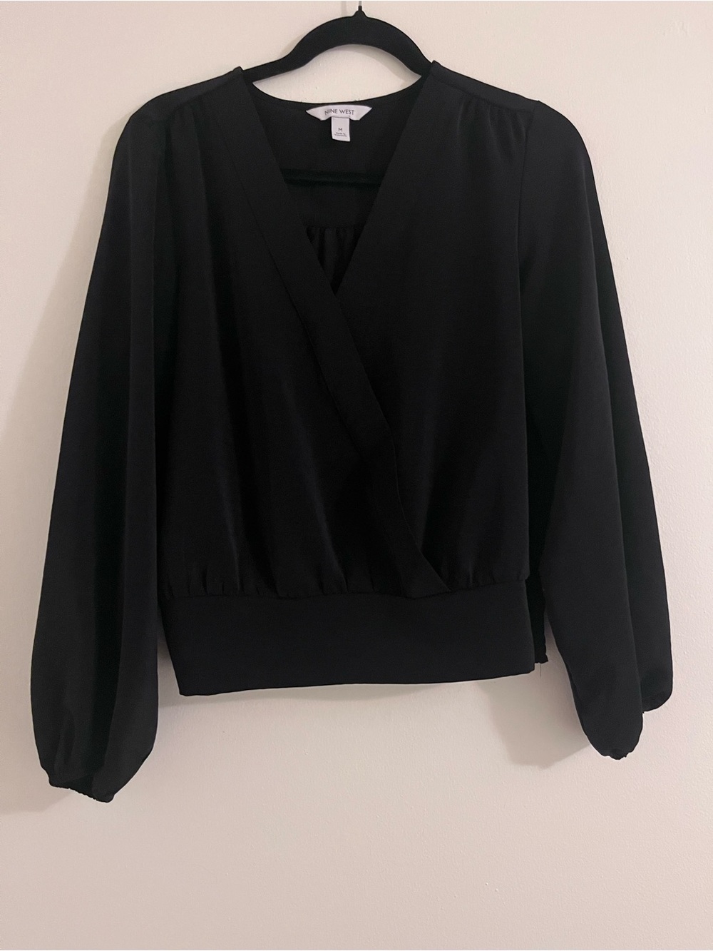 Nine West Business Casual Black Blouse
